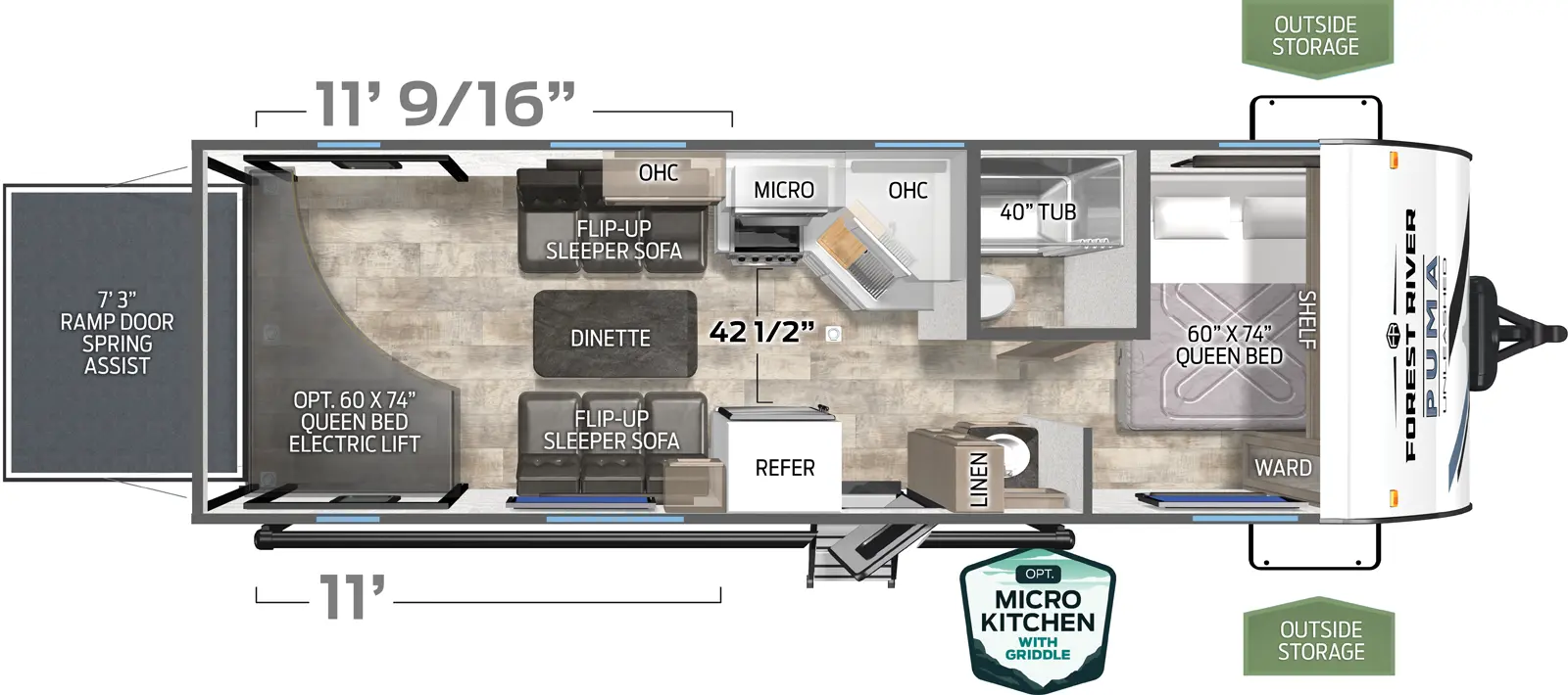 Puma Unleashed 25TH Floorplan